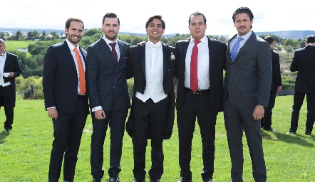  José Martín Alba, Luis Alberto Mahbub, Mario Martell, Carlos Sánchez y Roberto Fernández.