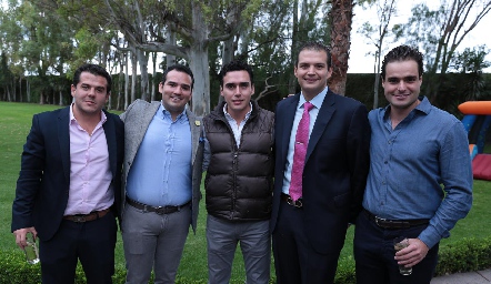 Jorge Torres, Alan Ávila, Xavier Azcárate, Mauricio Ruiz y Carlos Saiz.