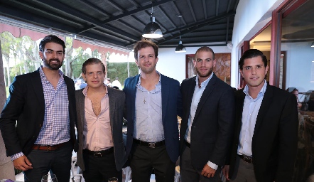  Roberto Abud, Juan Carlos Feres, Alejandro Abud, Guillermo Medlich y Gerardo Serrano.