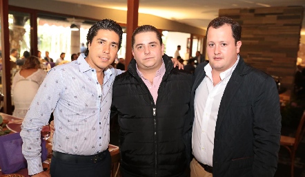  Ricardo González, Héctor Mézquida y Toño Rodríguez.