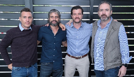  Federico Compean, Juan Pablo Zambrano, Carlos Alvarado y Daniel de la Maza.