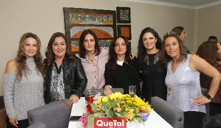  Karina Vita, Deyi Cázares, Claudia Artolózaga, Adriana Ocaña, Dany Gutiérrez y Michelle Zarur.
