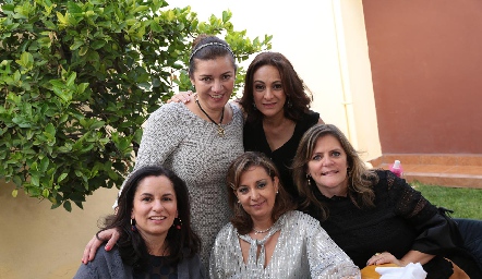  Claudia Ávila, Hilda Rodríguez, Laura Pellicer, Leticia Acebo y Martha Malo.