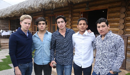  Paulo Porrino, Mario Gutiérrez, Gustavo Puente, Diego Méndez y Pablo Anaya.