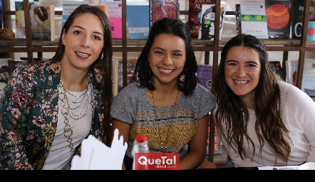  Gladys Labarthe, Rebeca Villalobos y Paula de la Rosa.