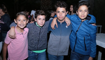  Andrés, Jero, Juanma y Cheva.