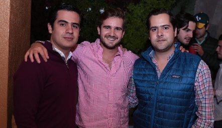  Rodolfo Ortega, Felipe Martín Alba y Andrés Mina.