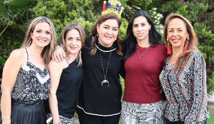  Aurora Irigoyen, Denisse Beltrán, Deyi Cázares, Rita Salinas y Alma Durón.