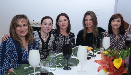  Ana Lilia Von Der Meden, Diana Guel, Maricarmen Bárcena, Rosy Rodríguez y Pina Cadena.