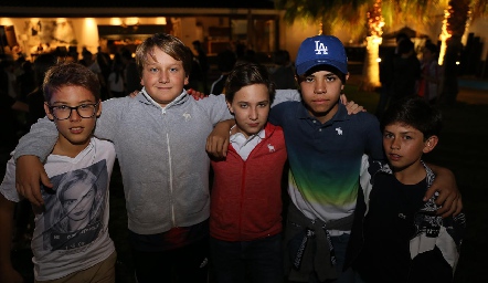  Juan Pablo, Santiago, Jero, Juanma y Diego.