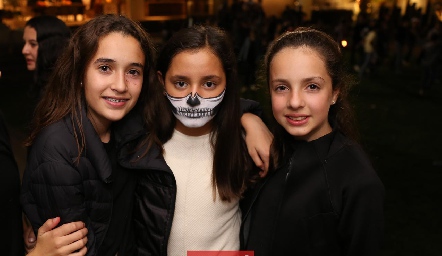  Sofía de la Garza, Vale del Valle y Andrea Barrón.