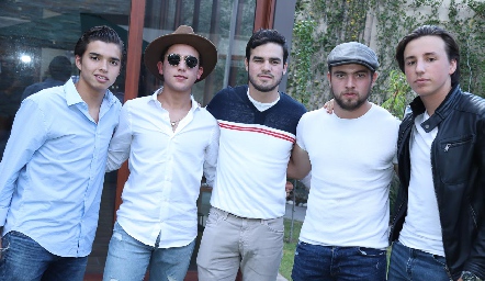  Gonzalo Alcalde, Santi, Jero Gómez, Memo Pizzuto y Rodrigo Navarro.
