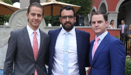  Josh Torres, Mauricio Romo y Miguel Valladares.