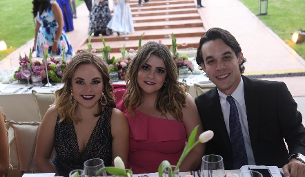  Ali Díaz Infante, Daniela Muriel y Guillermo Padilla.