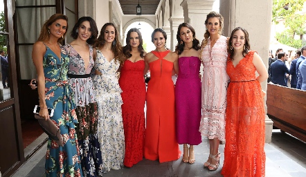  Lucila Coudurier, Adri de la Maza, Dani Mina, Meyte Soberón, Claudia Villasana, Carmelita Del Valle, Benilde Hernández y Sofía Torres.