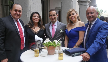  Rodolfo Saldaña, Lourdes Morales, José Martín Alba, Claudia de los Santos y Jorge Blanco.