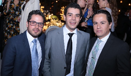  Raúl Cordero, Mauricio Delgado y Alejandro González.