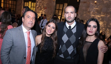  David Lozano, Ale Puente, José Iga y Mariana Rodríguez.