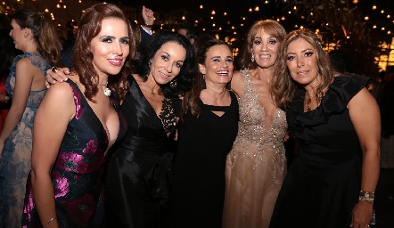  Nidia González, Adriana Espinosa, Vero Alcalde, Paty Espinosa y Anna Astrid Navarro.