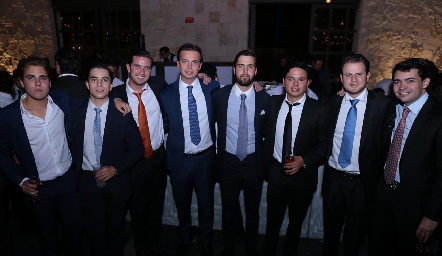  Tomás Alcalde, Alejandro Sánchez, José Félix Andrés, Frank Villanueva, José Antonio Martínez, Esteba Meade, José Eduardo Perogordo y Ernesto Navarro.