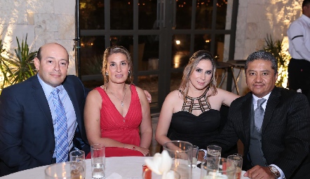  Eduardo Rivera, Claudia Casarín, Jazmín Hernández y Edgardo Torres.