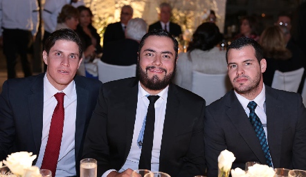  Mauricio Alcalde, Pedro Hernández y Andrés Aranda.