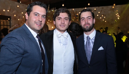  Javier Abella, Andrew Delgado y José Antonio Martínez.