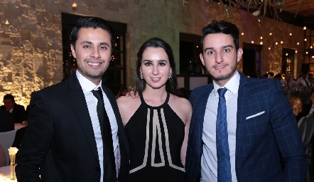  José Fernández, Marcela Santisteban y Enrique Díaz Infante.