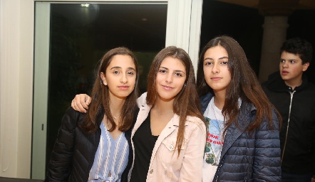   Sofi Oliva, Amalia Díaz y Marina Nieto.
