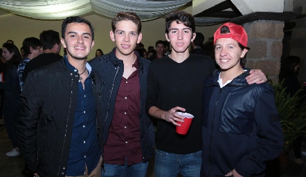  Paco Valadés, Mario González, Andrés Correa y César Ojeda.