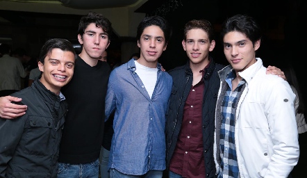  Jorge Castillo, Andrés Correa, Mau Chevaile, Mario González y Diego Galina.