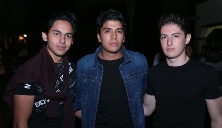  Diego Castañeda, Sebastián Belaunzarán y Diego Covarrubias.