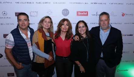  Oscar Villarreal, Pupi García, Araceli Foyo, Esther Sandoval y Carlos Nava.