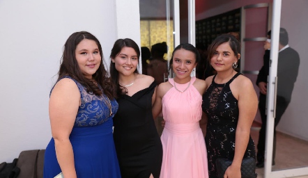  Mariana Muñoz, Tere Guardiola, Sarahí Salazar y Fátima Monjarás.