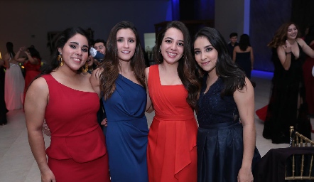  Montse Álvarez, María Paula Tacea, Eugenia Torres y Daniela Jara.
