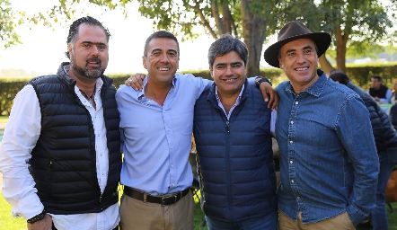  Chema de la Vega, Gerardo Galván, Paco Leos y Alejandro Navarro.