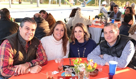  Salomón Dip, Claudia Altamirano, Mayra Ortega y David del Bosque.