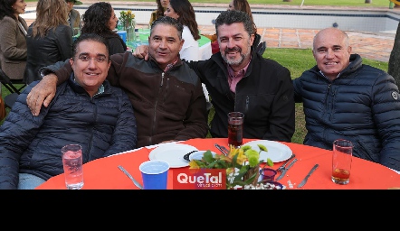  Oscar Villarreal, José Eduardo Maza, Ricardo Navarro y Tomás Alcalde.