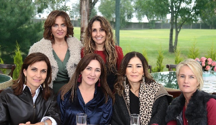  Paty González, Martha Chalita, Rocío Nieto, Anita Anaya, Martha Bermea y Güera Valle.