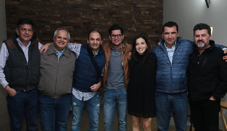  José Eduardo Silos, Héctor Dávila, Javier Abud, Rodrigo Palos, Yusa de la Rosa, Héctor de la Rosa y Ricky Navarro.