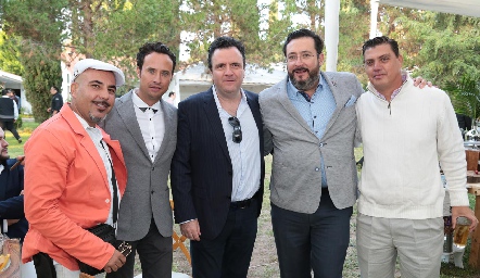  Gabriel Gómez, Jaime Valle, Eduardo Martínez, German González y Rolando Muñoz.