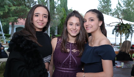  Ana Paula Sánchez, Alexia Revuelta y Marijó Duque.