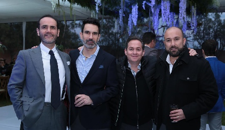  Javier Díaz de León, Rodrigo Alcalde, Urbano Díaz y Patricio Nieto.