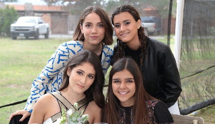  Keyla Santoyo, Andrea Eguía, Valeria Calvillo y Caro Frullo.