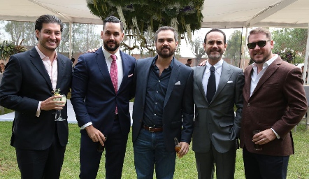  Israel García, Diego Jiménez, Rey Donovan, Javier Díaz de León y Alejandro Castillo.