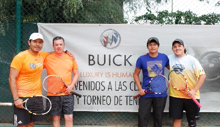  Jesús Hermosillo, Miguel Bárcena, Edgar Castro y Roberto González.