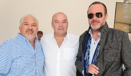  Guillermo Báez, Toño Lozano y Gunnar Mebius.