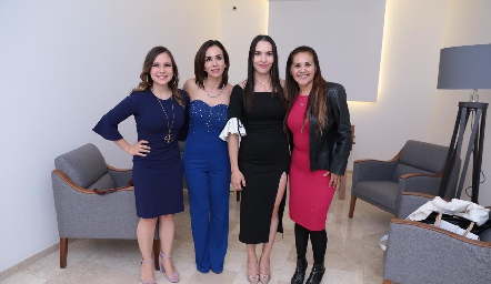  Fernanda Meizoso, Alejandra Lozano, Yazmín Dávila y Liz Rentería.