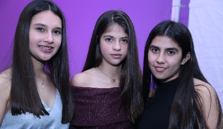  Camila Barza, Alexandra González y Carolina Ascanio.