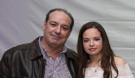  Manolo Martins con su hija Alejandra.